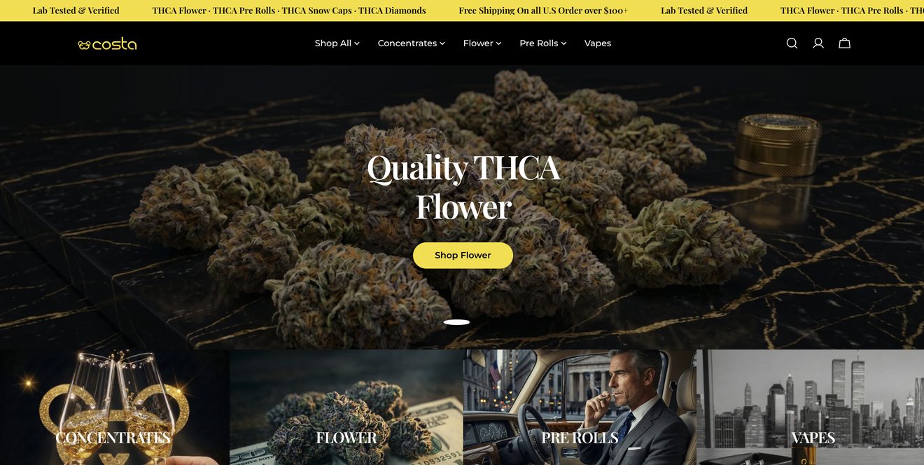 Costa Brand website