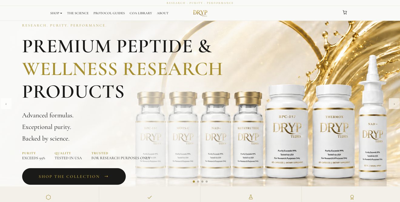 Dryptides website