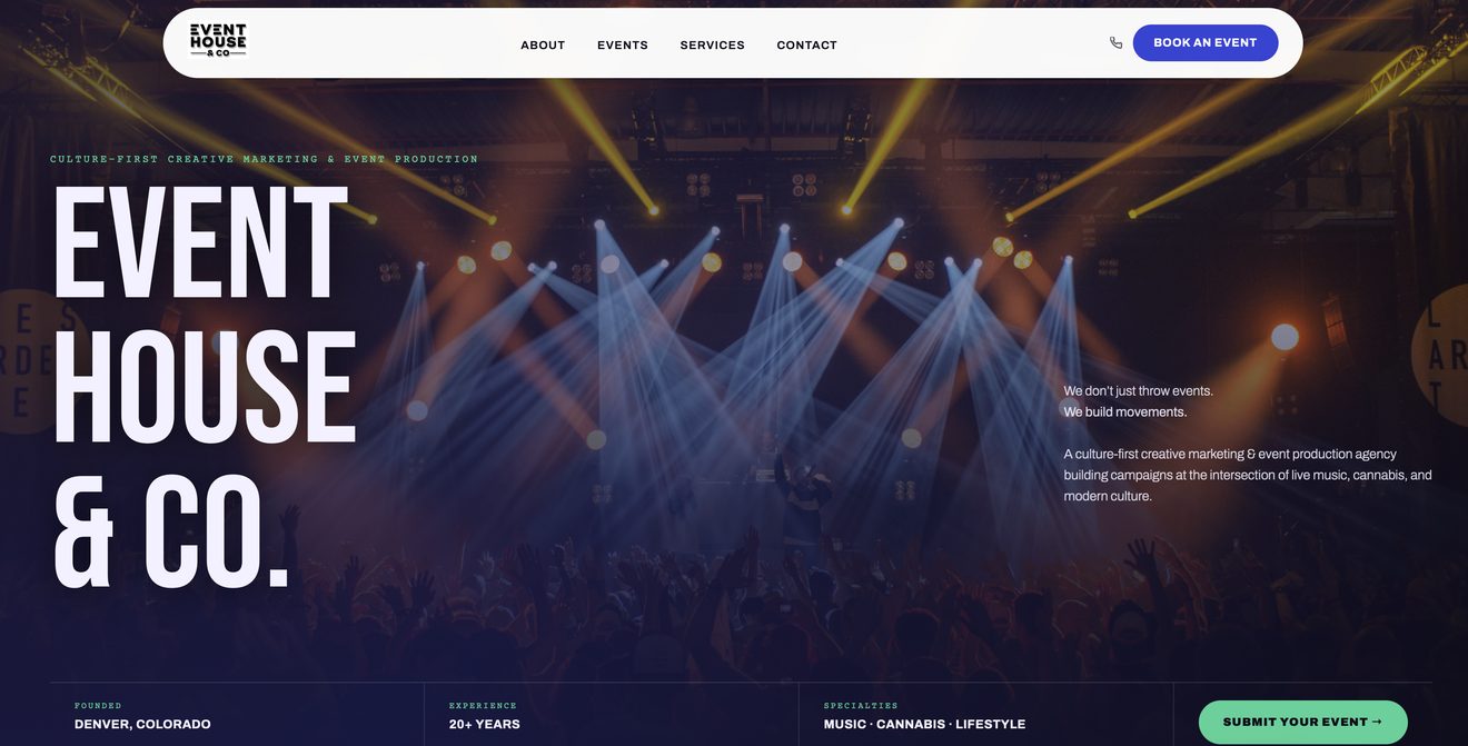 Event House & Co website