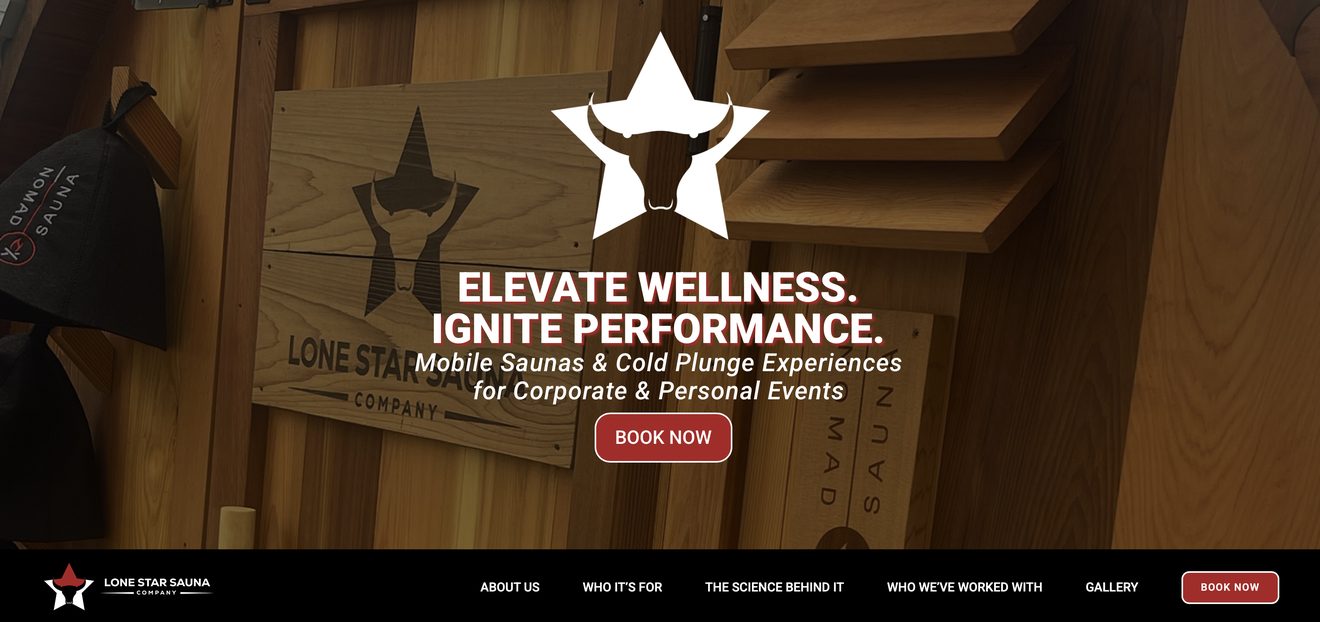 Lone Star Sauna Co. website