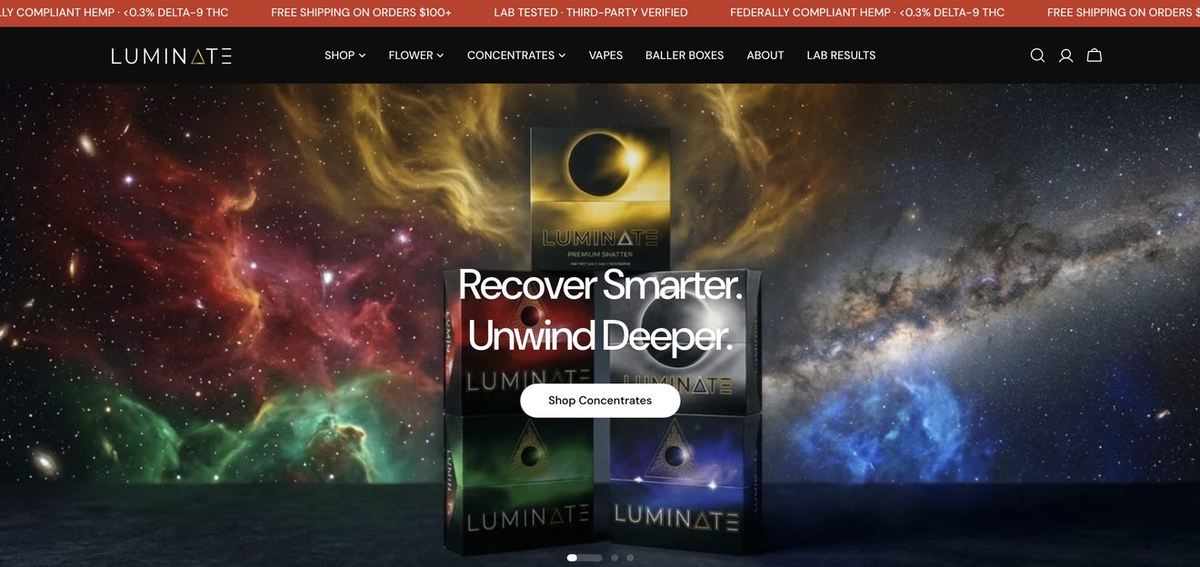 Luminate website